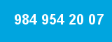 984 954 20 07 984 954 20 07